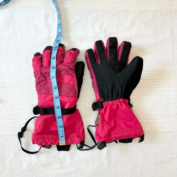 BURTON Dry Ride Gloves Snowboard Ski in Pink Youth Kids Girls X-Large - Picture 5 of 13